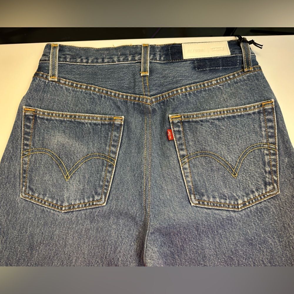 NWT REDONE LEVI'S RARE 70S STRAIGHT IN INDIGO STUD MSRP $625.00 - Picture 3 of 16